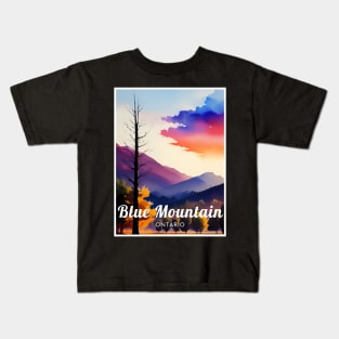 Blue Mountain ski - Ontario Kids T-Shirt